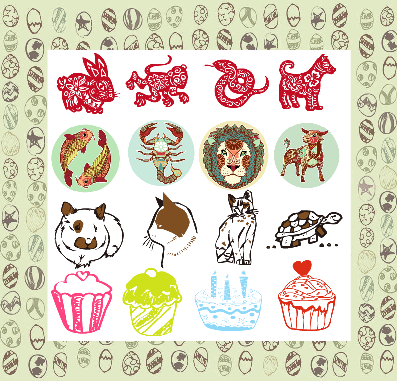 miscellaneous stickers