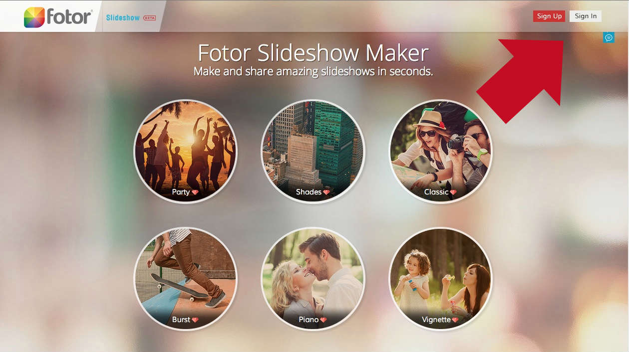 Fotor Slideshow Maker