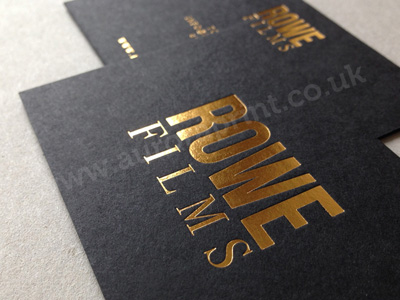foil stamping business card