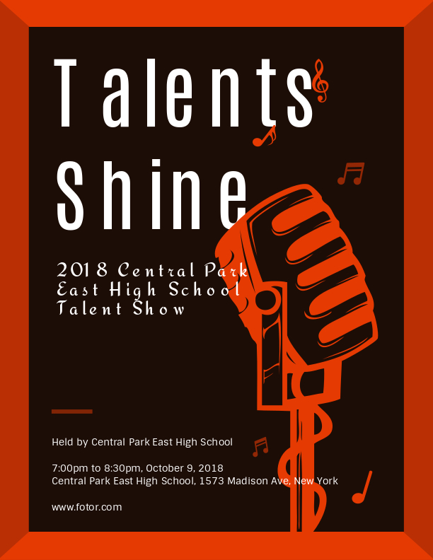 Talents Shine Program Templates
